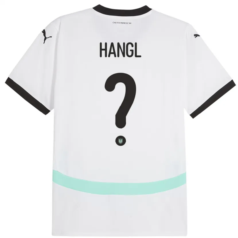 DanxenレディースオーストリアFlorian Hangl#0白アウェイシャツ24-26ジャージーユニフォーム