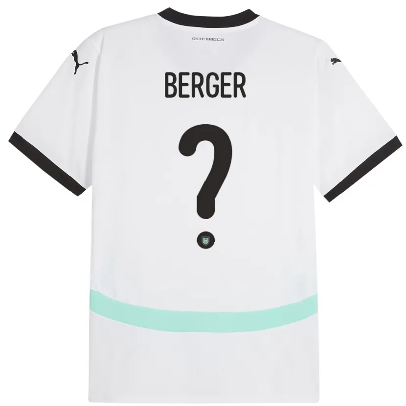 DanxenレディースオーストリアNico Berger#0白アウェイシャツ24-26ジャージーユニフォーム