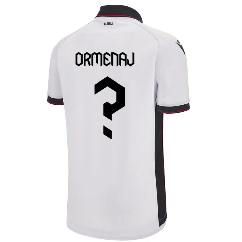 DanxenレディースアルバニアOrgest Ormenaj#0白アウェイシャツ24-26ジャージーユニフォーム