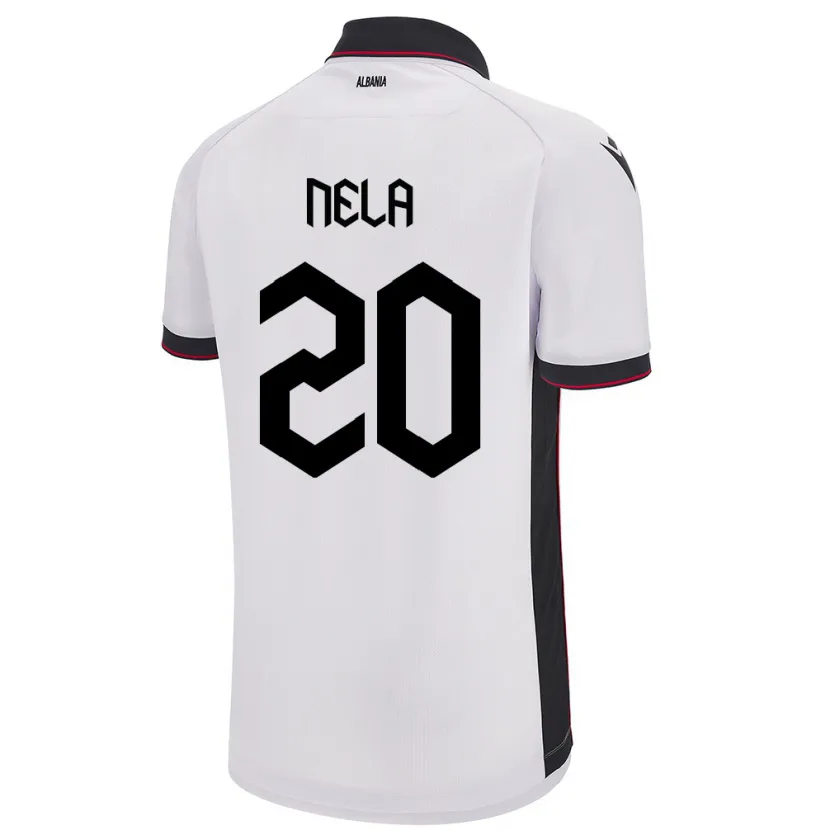 DanxenレディースアルバニアRinaldo Nela#20白アウェイシャツ24-26ジャージーユニフォーム