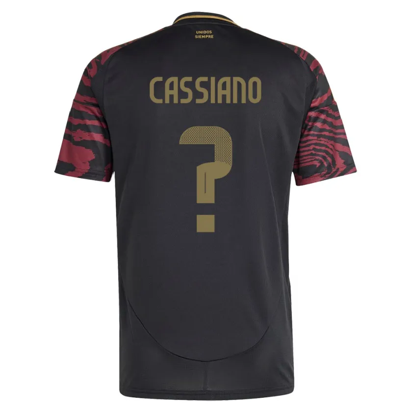 DanxenレディースペルーFranshesko Cassiano#0黒アウェイシャツ24-26ジャージーユニフォーム